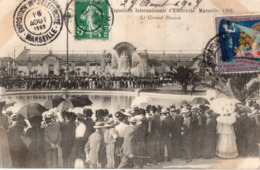 Marseille - Expo  Internat D'electricité 1908 - Le Grand Bassin - - Exposition D'Electricité Et Autres