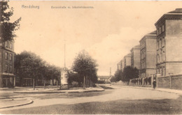 RENDSBURG Baronstrasse Mit Infanterie Kaserne Litfaßsäule Fast TOP-Erhaltung Ungelaufen - Rendsburg