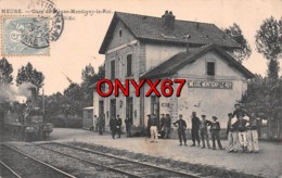 MEUSE-MONTIGNY-LE-ROI (Haute-Marne) Gare Bahnhof Chemin De Fer Voie Ferrée Militaires Quai De La Gare  2 SCANS - Montigny Le Roi