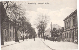 OSTERBURG Altmark Stendaler Straße Belebt Bahnpost MAGDEBURG 8.6.1919 TOP-Erhaltung - Osterburg