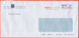 SAN MARINO - 2019 - P.P. + Ema, Red Cancel - Banca Centrale Della Repubblica Di San Marino - Viaggiata Da San Marino - Cartas & Documentos