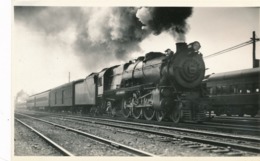 Post Card Railroad Photographs Pennsylvania Rd. Pacific # 5495 Train Locomotive - Treni