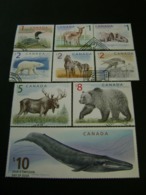 Canada 1997 To 2010 Canadian Mammals [Fauna] High Value Definitives (SG 1756-1762c) - Used - Autres & Non Classés