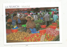 Cp, Commerce, Marché à SAINT PAUL , LA REUNION  , Vierge,phot. P. POUX - Ristoranti