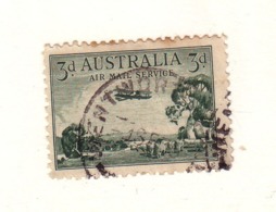 AUSTRALIE 1929 AVION  YVERT N°A2  OBLITERE - Gebraucht