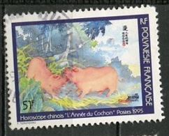 Polynésie Française - Polynesien - Polynesia 1995 Y&T N°480D - Michel N°(?) (o) - 51f Année Du Cochon - Gebraucht