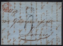 SUISSE 1 ST LOUIS /1859 SUISSE - CHUR - MARQUE D'ENTREE SUR PLI POUR LYON (ref 1905) - Entry Postmarks