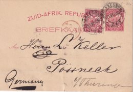 AFRIQUE DU SUD 1894 ENTIER POSTAL/GANZSACHE/POSTAL STATIONERY CARTE DE JOHANNESBURG - Unclassified