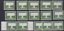 Europa Cept 1957 Germany 10Pf "Wasserzeichen" (15x) ** Mnh (44977) - 1957