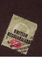 BECHUANALAND 1892  YVERT  N°32 OBLITERE - 1885-1895 Kronenkolonie