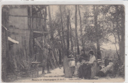 CHAMPAGNE (MOURS) : Table Rustique Du Château Des Ablettes - Coins élimés. - Champagne Sur Oise