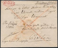 1831 Franco, Piros / Red 'BEODRA' - Pest (Gudlin 300 P) - Other & Unclassified
