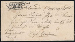 1842 Portós Levél / Unpaid Cover 'SELMECZ / BÁNYA' - Sajógömör (HVF: 200 P, Gudlin 600 P) - Sonstige & Ohne Zuordnung