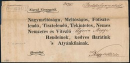 1844 Ex Offo 'B.GYARMATH' - Nagyszőllős - Sonstige & Ohne Zuordnung