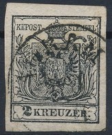 O 1850 2kr HP IIIa Fekete / Black 'AGRAM' Certificate: Ferchenbauer - Sonstige & Ohne Zuordnung