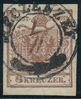 O 1850 6kr Kézi Dátumozással / Handwritten Date 'MECZENZEF' - Sonstige & Ohne Zuordnung