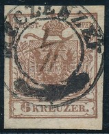 O 1850 6kr Kézi Dátumozással / Handwritten Date 'MECZENZEF' - Autres & Non Classés