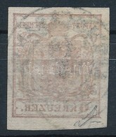 O 1850 6kr HP Ia Sötét Vörösbarna, Gépszínátnyomattal / Dark Red-brown, With Machine Offset 'KÖRMÖCZBÁNYA' Certificate:  - Other & Unclassified