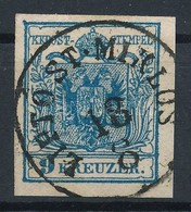 O 1850 9kr HP IIIa Kék / Blue 'LIPTO ST. MIKLOS' Certificate: Strakosch - Autres & Non Classés