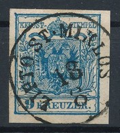 O 1850 9kr HP IIIa Kék / Blue 'LIPTO ST. MIKLOS' Certificate: Strakosch - Andere & Zonder Classificatie