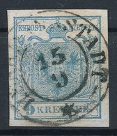 O 1850 9kr HP I Világoskék / Light Blue, Magistris 138 'HERRMANNSTADT' Certificate: Strakosch - Other & Unclassified