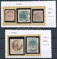 O 1850 Két Klf 'LOSONCZ' Bélyegzés 5 Bélyegen / 2 Different 'LOSONCZ' Cancellation On 5 Stamps - Autres & Non Classés