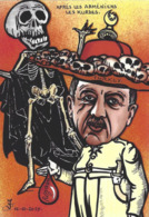 CPM Turquie Jihel Tirage Signé 30 Exemplaires Numérotés Signés Erdogan Arménie Satirique Squelette Rojava - Turkey