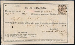 1850 6kr Tértivevényen / On Retour Recepisse 'ARAD' - Sonstige & Ohne Zuordnung