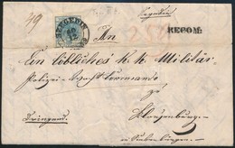 1852 9kr (felül Sérült / Demaged Above) + 6kr Távolsági Ajánlott Levélen / On Registered Domestic Cover 'SZEGEDIN' - Autres & Non Classés