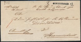 1853 Levél Luxus Negatív 'CSIKMARTONFALVA' és Kiegészítő Dátumbélyegzéssel / Cover With Negativ 'CSIKMARTONFALVA' Cancel - Autres & Non Classés