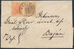 1854-1858 3kr + 6kr Levélen / On Cover 'ENYING' - 'PESTH' - 'BAJA' - Sonstige & Ohne Zuordnung