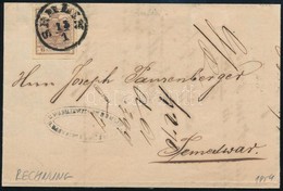 1854 6kr HP III Számlán / On Invoice 'SEMLIN' - Other & Unclassified