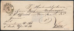 ~1854 6kr MP III Levélen / On Cover 'KOMÁRON' - Other & Unclassified