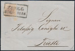 1856 6kr MP III Szürkésbarna, Levélen / Greyish Brown, On Cover 'ZENGG' Certificate: Steiner - Sonstige & Ohne Zuordnung