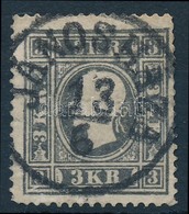 O 1858 3kr I. Tipus 'JÁNOSHÁZA' (45.000) (rövid Fogak / Short Perfs.) - Autres & Non Classés