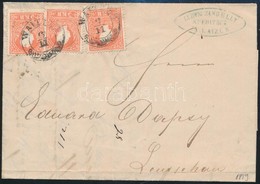 1859 3 X 5kr II Levélen / On Cover 'WAITZEN' - Sonstige & Ohne Zuordnung