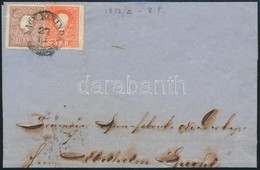 ~1859 5kr II + 10kr II (festékfolt / Paint Spot) Levélen / On Cover 'NAGYKIKINDA' - Wien - Autres & Non Classés