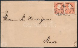 1860 2 X 5kr II. Levélen / On Cover 'ALBA' - Raab - Autres & Non Classés