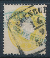 O 1861 2kr 'OEDENBUR(G)' + Kék Cégbélyegzéssel - Autres & Non Classés