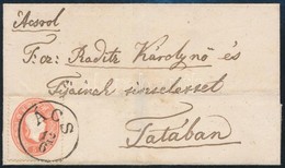 ~1861 5kr Levélen, Szép állapotban / On Nice Cover 'ÁCS' - Tata - Other & Unclassified