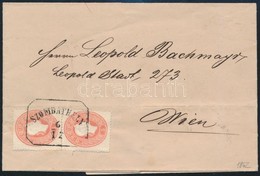 1862 2 X 5kr Levélen / On Cover 'SZOMBATHELY' - Other & Unclassified