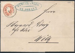1863 5kr Levélen / On Cover 'BUR SCT. GEORGEN' - 'WIEN' - Autres & Non Classés