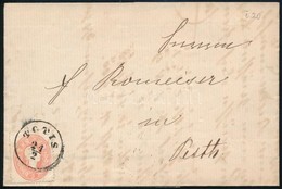 1863 5kr Levélen / On Cover 'TOTIS' - Pesth - Autres & Non Classés