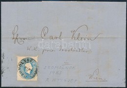 1863 15kr Levélen / On Cover  'SZOMOLNOK' - Wien - Autres & Non Classés