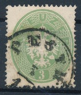 O 1863 3kr Zöld, élénk Szín / Lively Green Colour 'PESTH' - Sonstige & Ohne Zuordnung