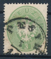 O 1863 3kr Zöld, élénk Szín / Lively Green Colour 'PESTH' - Altri & Non Classificati