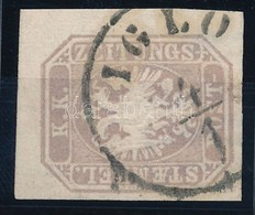 O 1863 Hírlapbélyeg Szürkésibolya / Newspaper Stamp Greyish Violet 'IGLO' Certificate: Strakosch - Otros & Sin Clasificación