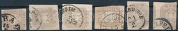 O 1863 6 Db Hírlapbélyeg Színárnyalatokkal / 6 Newspaper Stamps In Colour Varieties - Sonstige & Ohne Zuordnung