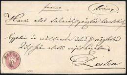 1863 5kr Levélen / On Cover 'HATVAN' - Pest - Other & Unclassified