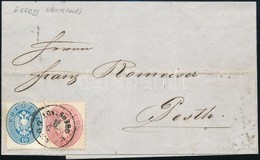 1864 1863 10kr + 1864 5kr Vegyes Bérmentesítés Levélen / Mixed Franking On Cover '(ES)SEGG OBERSTADT' - 'PESTH' - Sonstige & Ohne Zuordnung